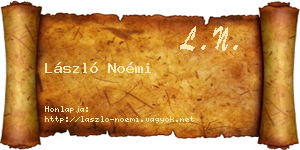 László Noémi névjegykártya